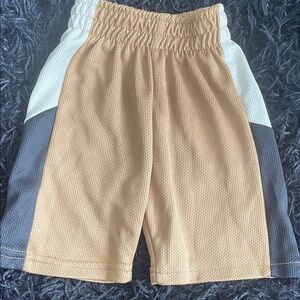 Kids Tan and Gray Play Shorts